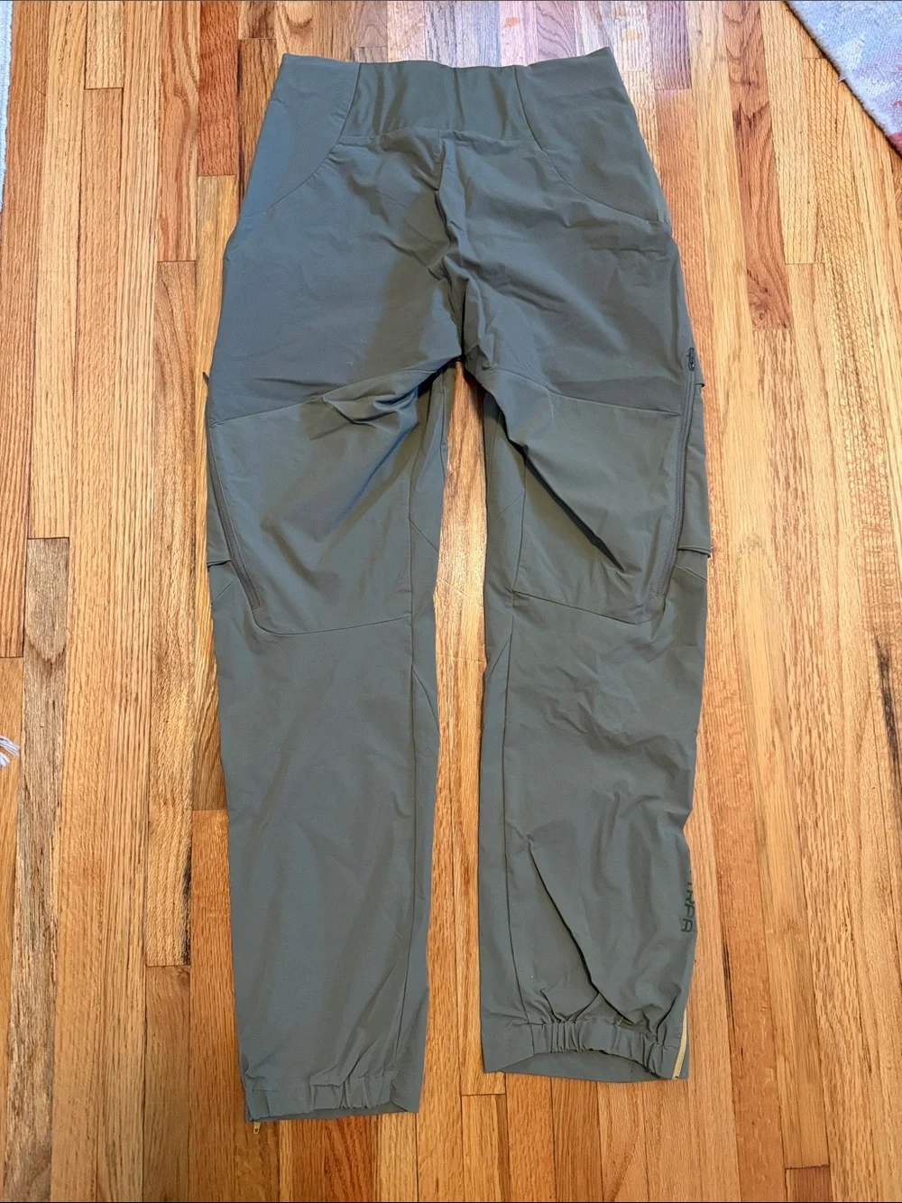 Kari Traa Olive Green Cargo Pants with Zip Details